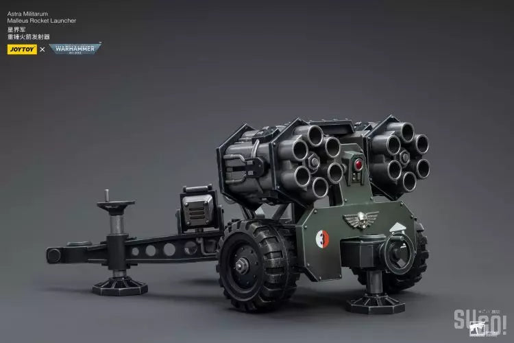 Warhammer 40K Astra Militarum Ordnance Team with Malleus Rocket Launcher 1/18 Scale Action Figure