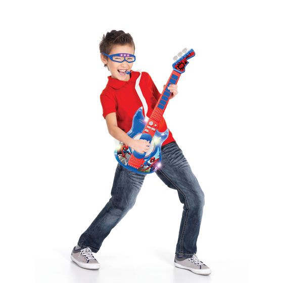 Spider-Man Electronic Lighting Guitar With Mic