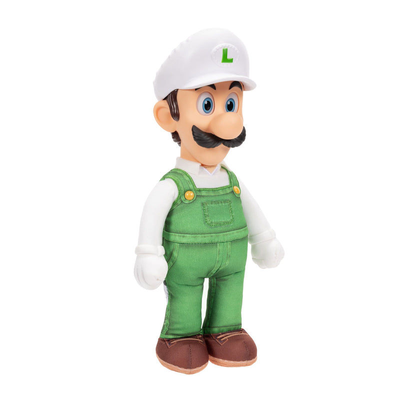 The Super Mario Galaxy Movie - 15" Posable Plush - Fire Luigi - Image