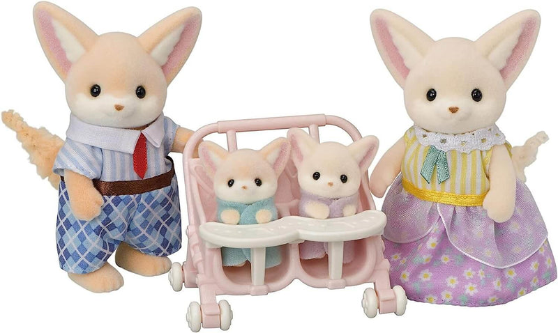 Sylvanian Families Fennec Fox Family Toy Playset for Ages 3 and Up, side angle