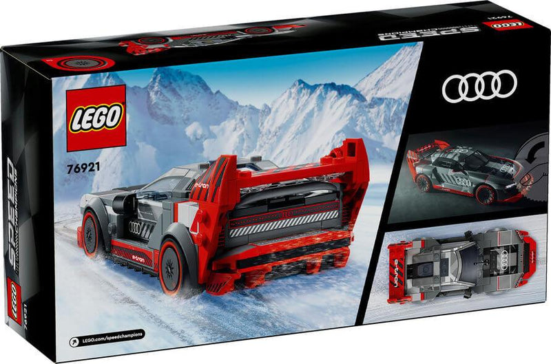 Lego Speed Champions 76921 Audi S1 E-Tron Quattro Race Car for Ages 9+, in display