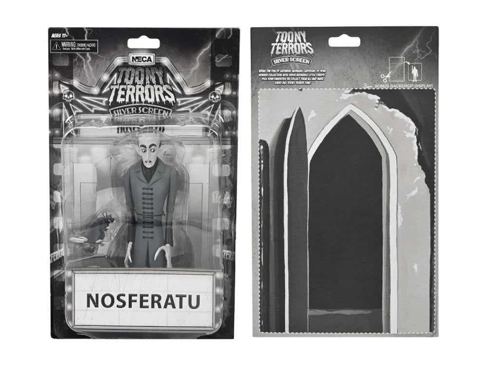 NECA Nosferatu A Symphony of Horror Toony Terrors Count Orlok (Silver Screen Edition) Action Figure