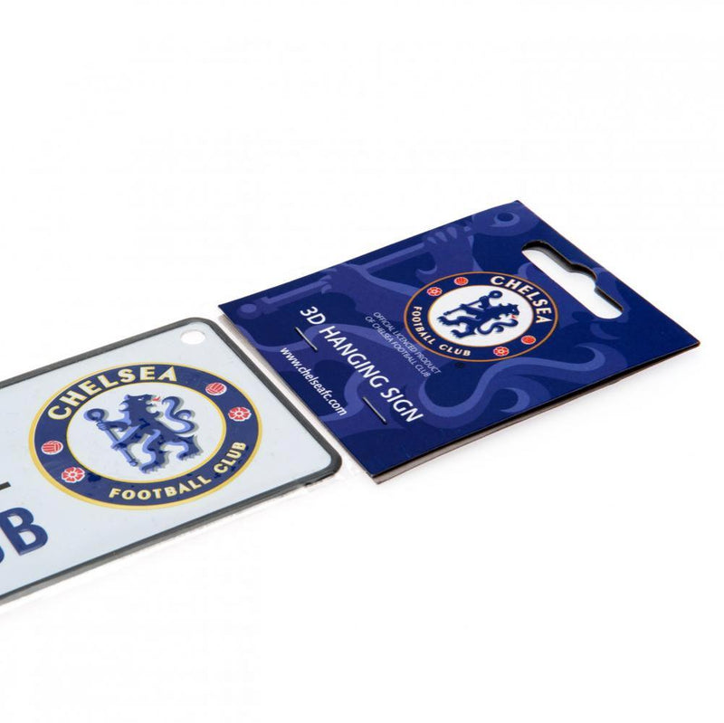 Chelsea FC Window Sign, side angle