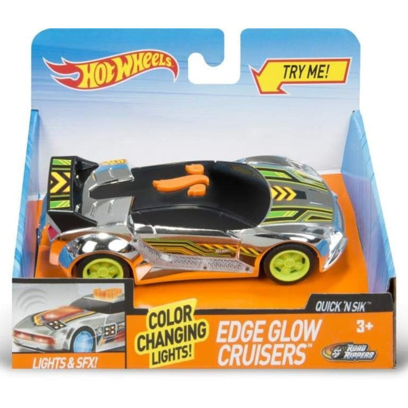 Hot Wheels Edge Glow Cruisers Quick 'N Sik with Lights and Sounds