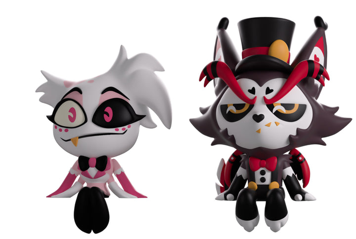 Youtooz Hazbin Hotel Angel Dust and Husk Monitor Buddiez Figures