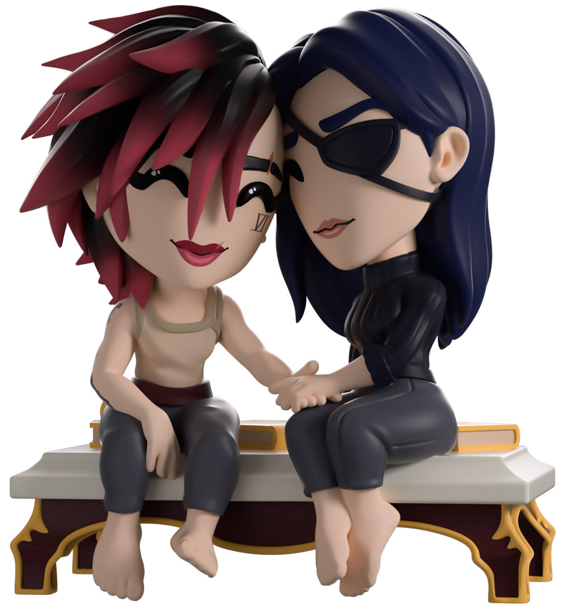 Youtooz Vi Caitlyn Ekko Powder Arcane Vinyl Figures 2 Pack Bundle