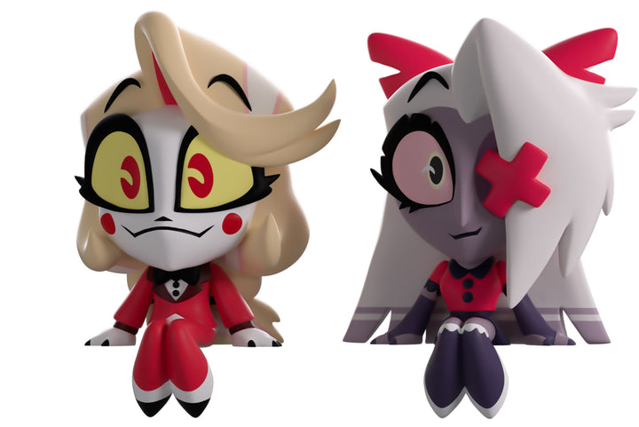 Youtooz Hazbin Hotel Charlie and Vaggie Monitor Buddiez Figures