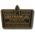 No.8 U.S.S. Franklin NX-326 Dedication Plaque (Eaglemoss / Star Trek), alternate view