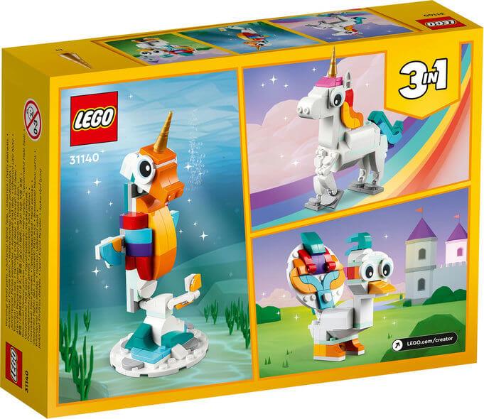 Lego Creator 3 in 1 31140 Magical Unicorn Playset for Ages 7 and Up, size reference
