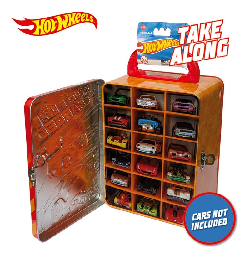 Hot Wheels Tin Car Storage Case - Red - Image
