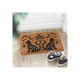 Natural Frightful Folk Cat Doormat