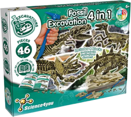 4 in 1 Fossil Excavation Science Kit
