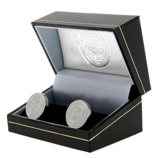 Celtic FC Stainless Steel Formed Cufflinks, alternate view