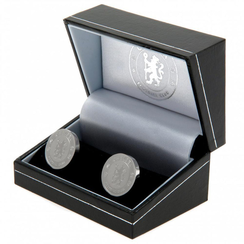 Chelsea FC Stainless Steel Formed Cufflinks, alternate view