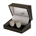 West Ham United FC Stainless Steel Formed Cufflinks, alternate view