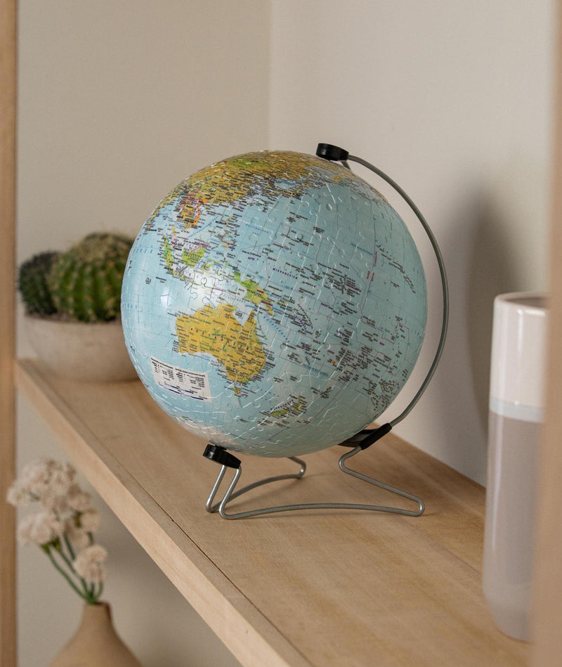 The World On V-Stand Globe 540 Piece 3D Puzzle