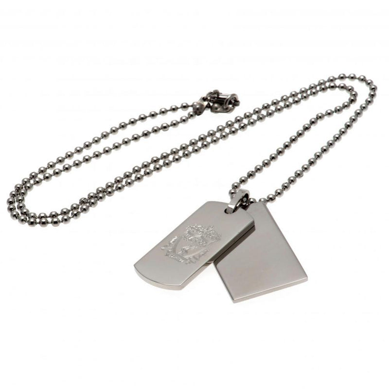 Liverpool FC Double Dog Tag & Chain, alternate view