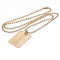 Tottenham Hotspur FC Gold Plated Dog Tag & Chain, alternate view