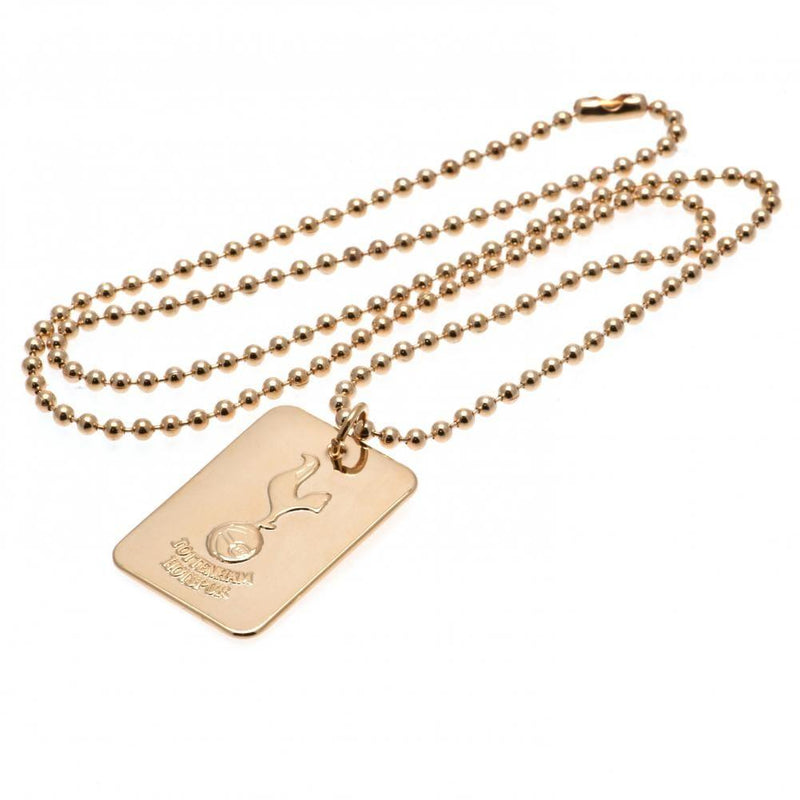 Tottenham Hotspur FC Gold Plated Dog Tag & Chain, alternate view