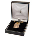 Tottenham Hotspur FC Gold Plated Dog Tag & Chain, side angle