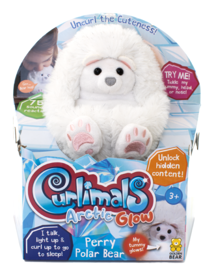 Curlimals Arctic Glow Perry the Polar Bear