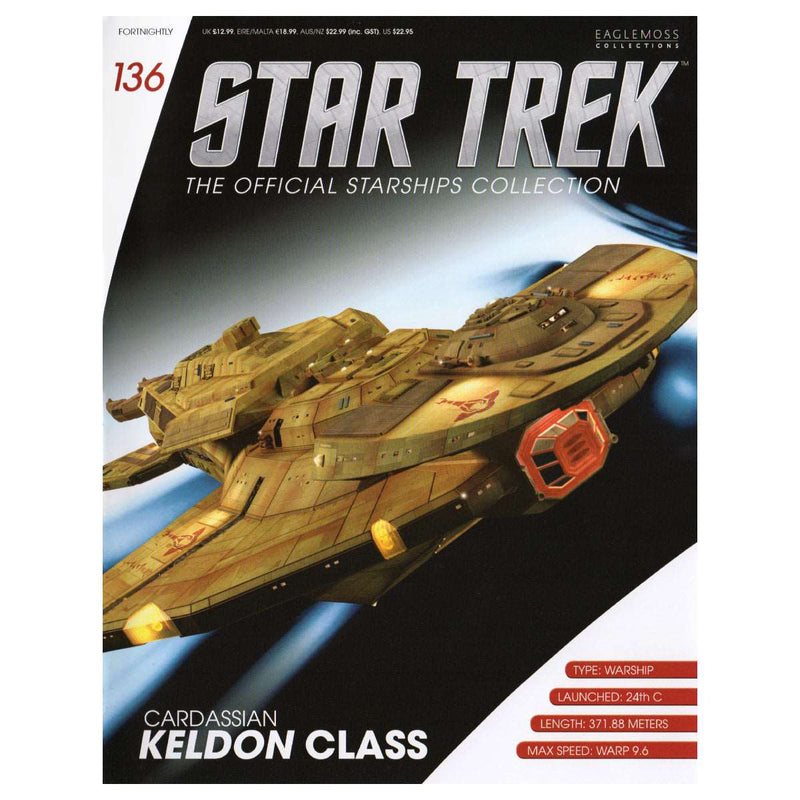 Cardassian Keldon Class Cruiser Model Die Cast Ship (Eaglemoss / Star Trek), additional view