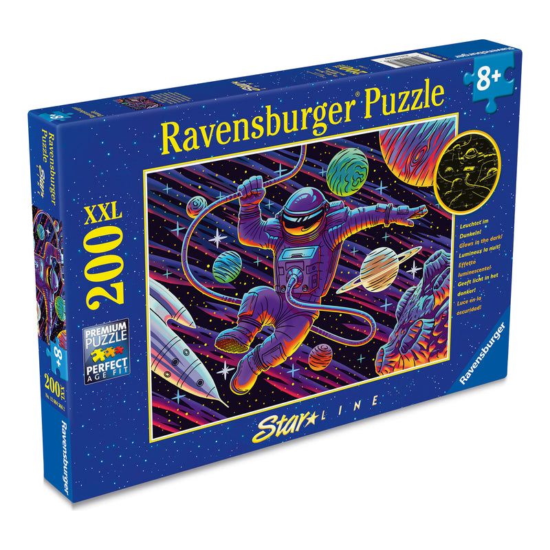 Outer Space Adventure 200 Piece Starline Glow in the Dark Puzzle