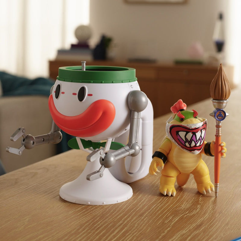 The Super Mario Galaxy Movie - 5” Bowser Jr. with Clown Car, Paintbrush and Water-Reveal Stickers - Image