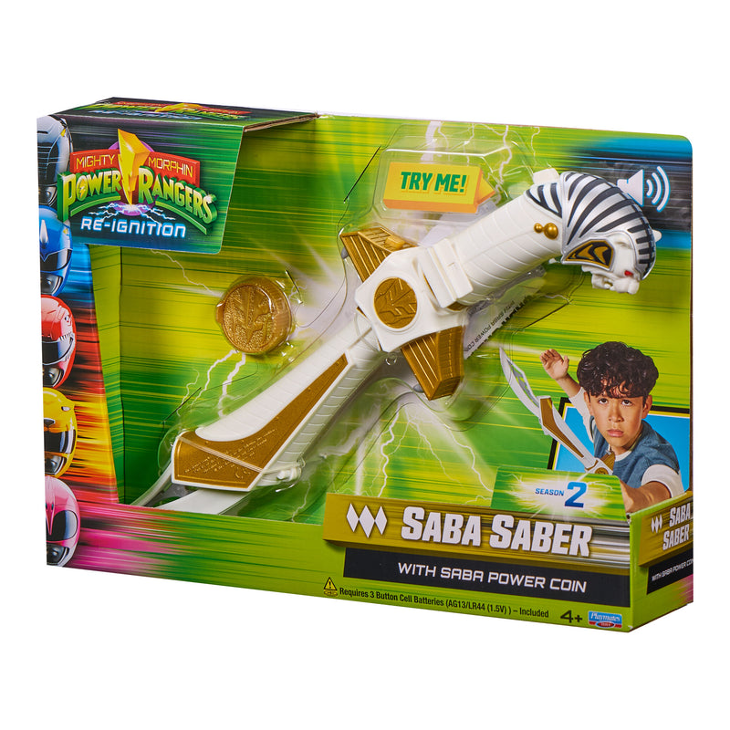 Mighty Morphin Power Rangers White Saba Sword
