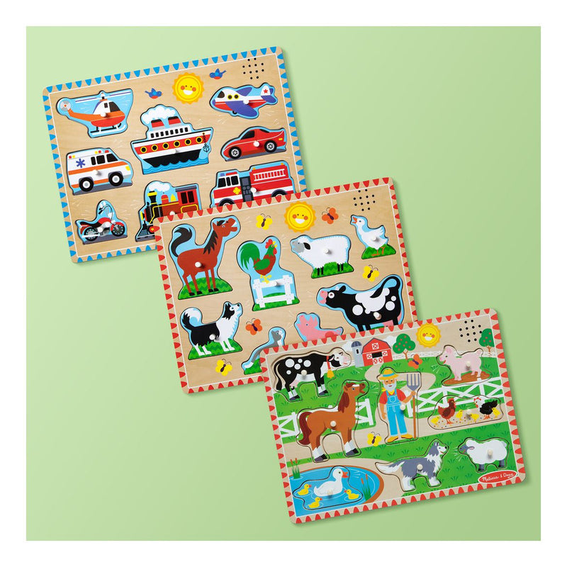 Melissa & Doug - Sound Puzzle Astd In Tray - Image