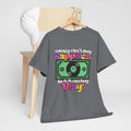 'Money can't buy happiness' Men's Vinyl T-Shirt, product detail