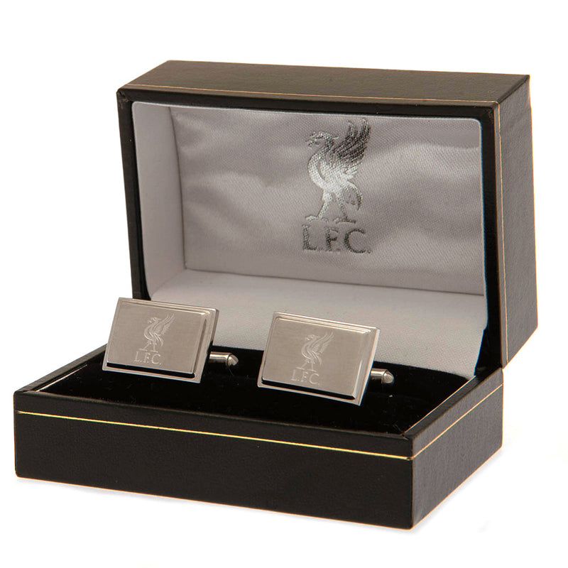 Liverpool FC Stainless Steel Liverbird Cufflinks, alternate view
