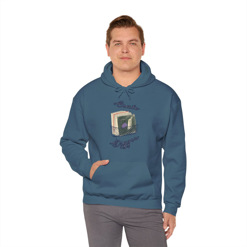 'Crate Digger' Men's Hoodie, in display