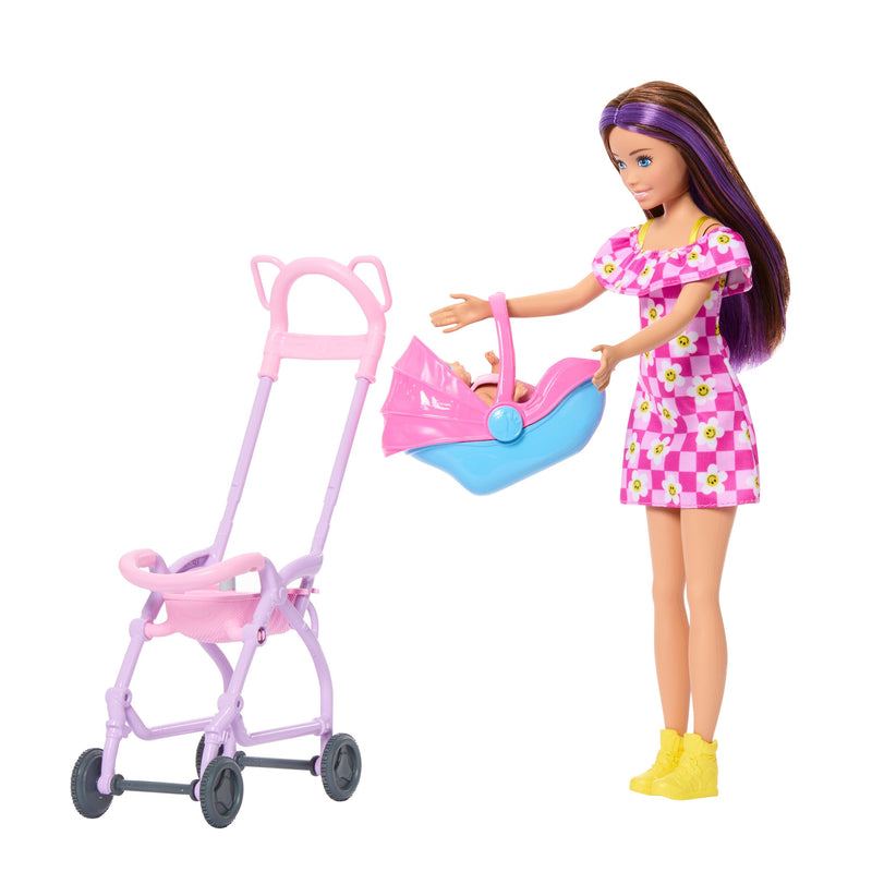 Barbie Skipper Babysitters Inc. Playset with Stroller &  Accessories - Image