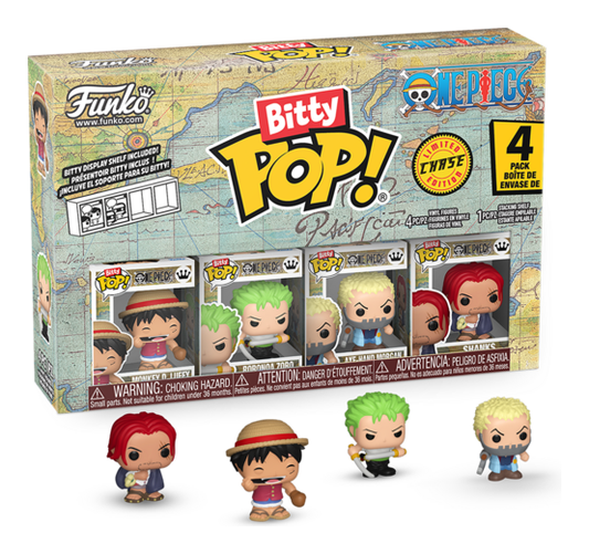 One Piece - Luffy 4 Pack Funko Bitty Pop! Vinyl Figures