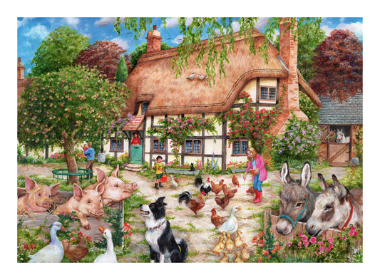 Farm Cottage 1000 Piece Jigsaw Puzzle