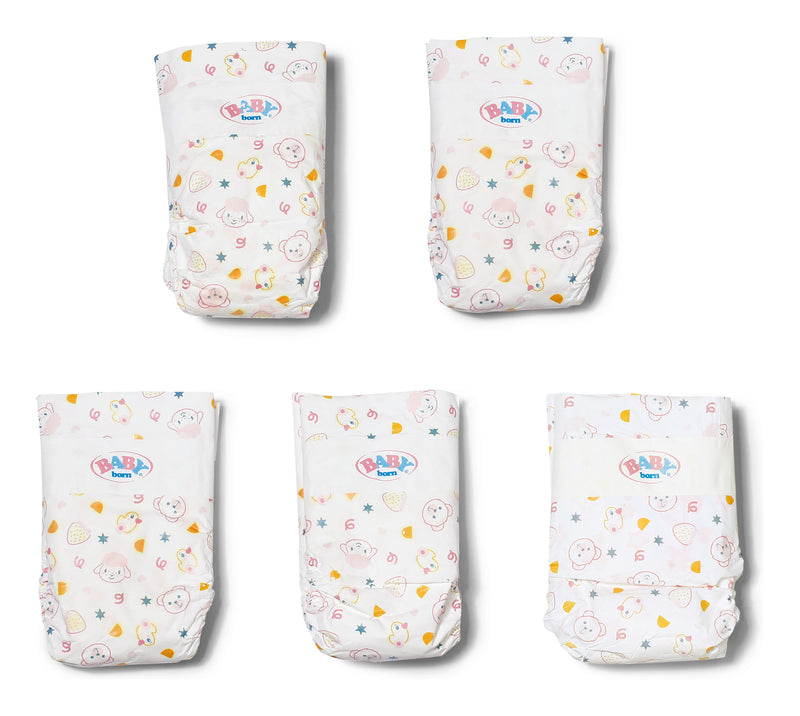 Baby Born Nappies 5 Pack Doll Accessory