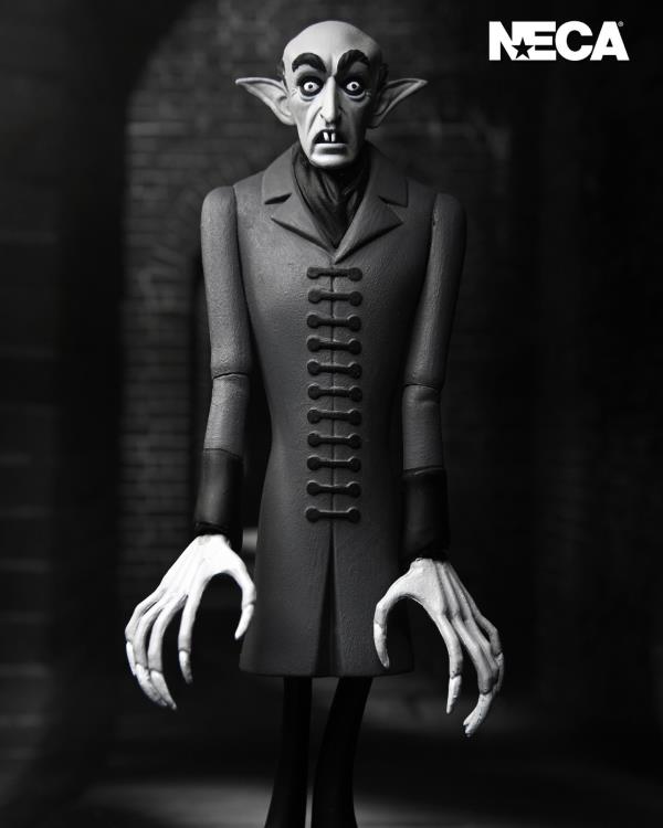 NECA Nosferatu A Symphony of Horror Toony Terrors Count Orlok (Silver Screen Edition) Action Figure