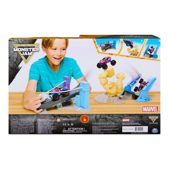 Monster Jam 1:64 Marvel Playset