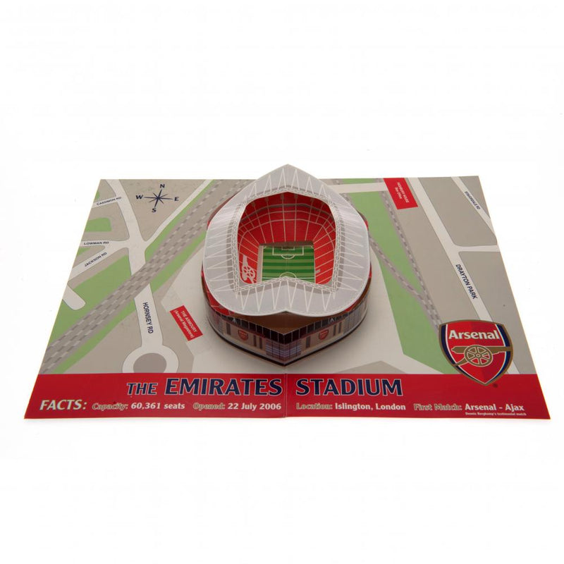 Arsenal FC Pop-Up Birthday Card, alternate view