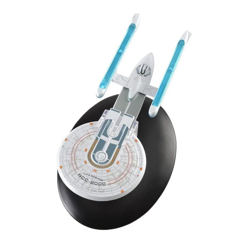 U.S.S. Excelsior NCC-2000 (Excelsior class) Model Diecast Ship (Eaglemoss / Star Trek), rear view