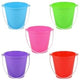 Yello Round Plain Beach Play Plastic Bucket