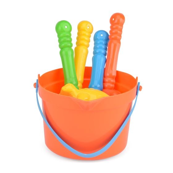 Yello Round Assorted Beach Toy Bucket Set