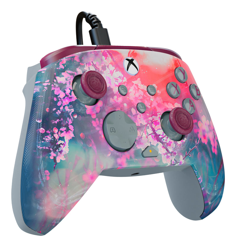 Turtle Beach Rematch Advanced Wired Controller Kyoto Bloom for Xbox Series X close up detail