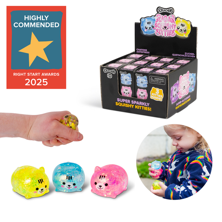 Scrunchems Diddy Sugar Squishy Kitties 3-Pack