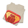 'Vinyl Man' Men's Superhero T-Shirt, in display