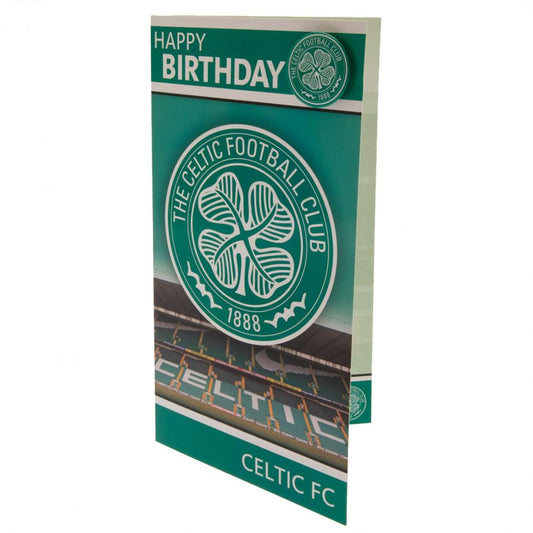 Celtic FC Birthday Card & Badge, alternate view