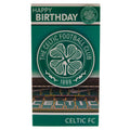 Celtic FC Birthday Card & Badge, close-up detail