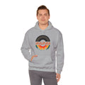 Vinyl Record Logo Men's Hoodie, side angle