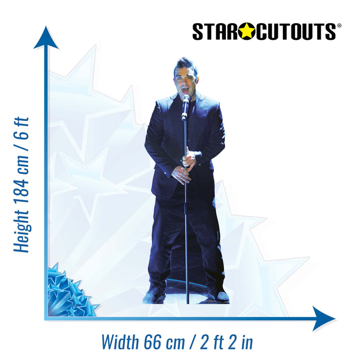 Robbie Williams Height 184cm Lifesize Cardboard Cutout